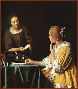 Vermeer - Lady and her Maidservant