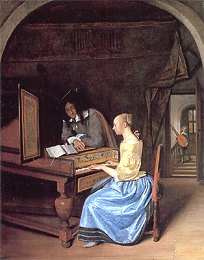 Steen - Young Girl at the Harpsichord