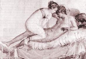 Roman Fresco showing two lovers