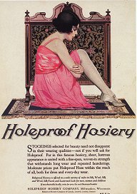 The new opportunities of the flapper-woman also presented a host of new opportunities to the capital markets as seen in this add for hosiery.